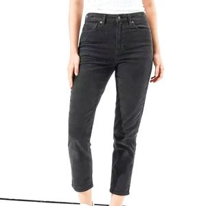American Eagle Gray Corduroy Mom Jeans Size 6